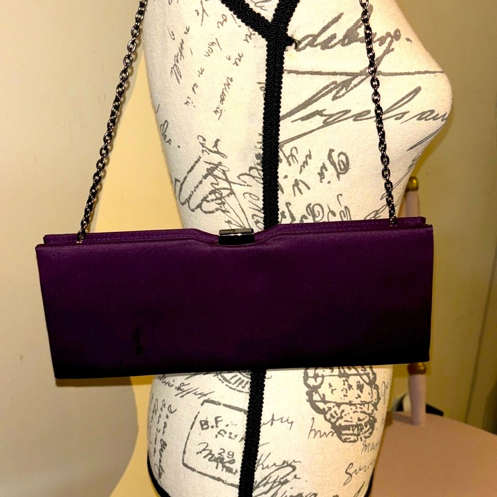 Deep purple evening bag